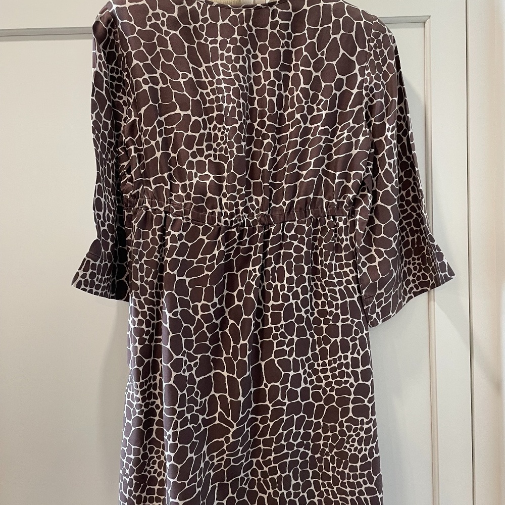 Brown Giraffe Print Dress